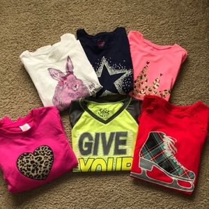 Lot of 7-8 Long Sleeve Girl Shirts